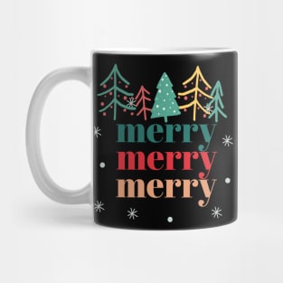 Merry Christmas with trees Mug